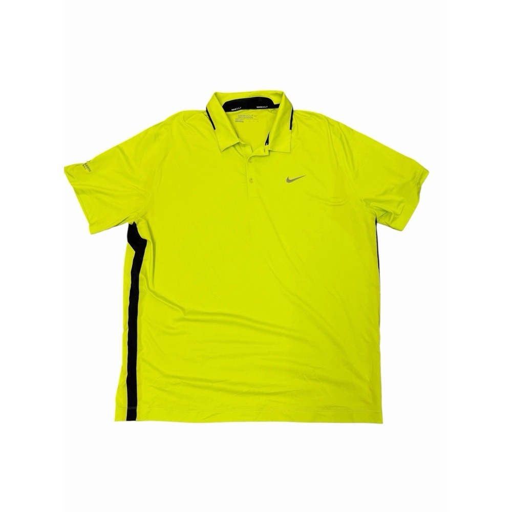 Nike Golf Dri-Fit Tour Performance Polo Congressional Country Club Green Sz‎ 2XL